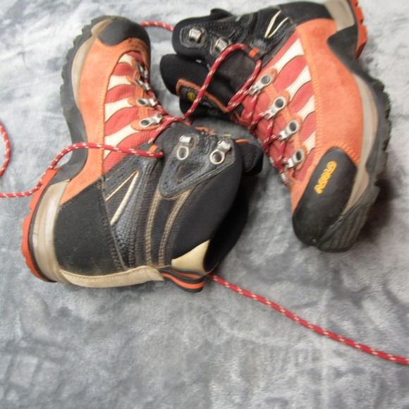Asolo Hiking Boots Womens 6 Peach Black Gore-Tex Waterproof Lace-Up Outdoor‎ - Picture 12 of 16